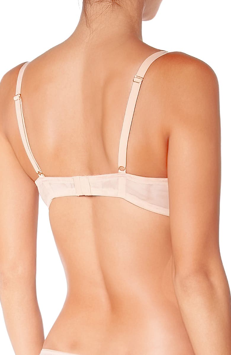 Huit Deco Dots Underwire Balconette Bra, Alternate, color, Forest Green