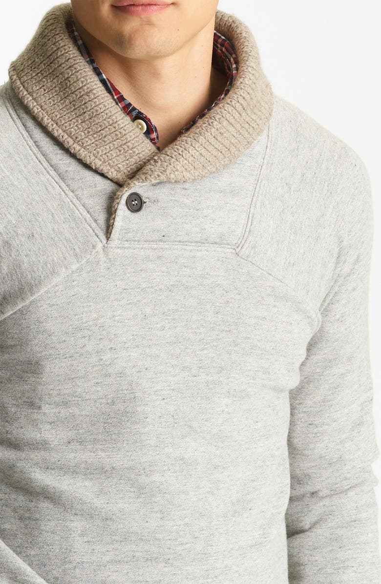 Billy Reid 'Jackson' Shawl Collar Sweatshirt, Alternate, color,