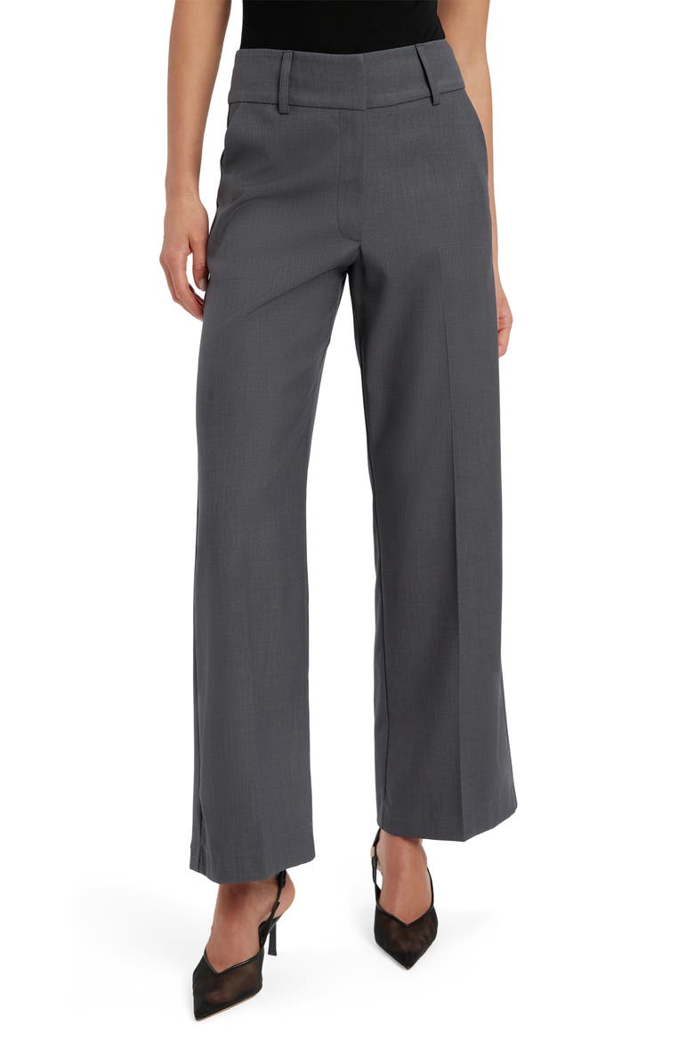 Maika Straight Leg Pants, Main, color, DARK GREY