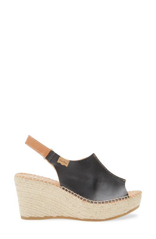 Toni Pons 'lugano' Espadrille Wedge Sandal In Black