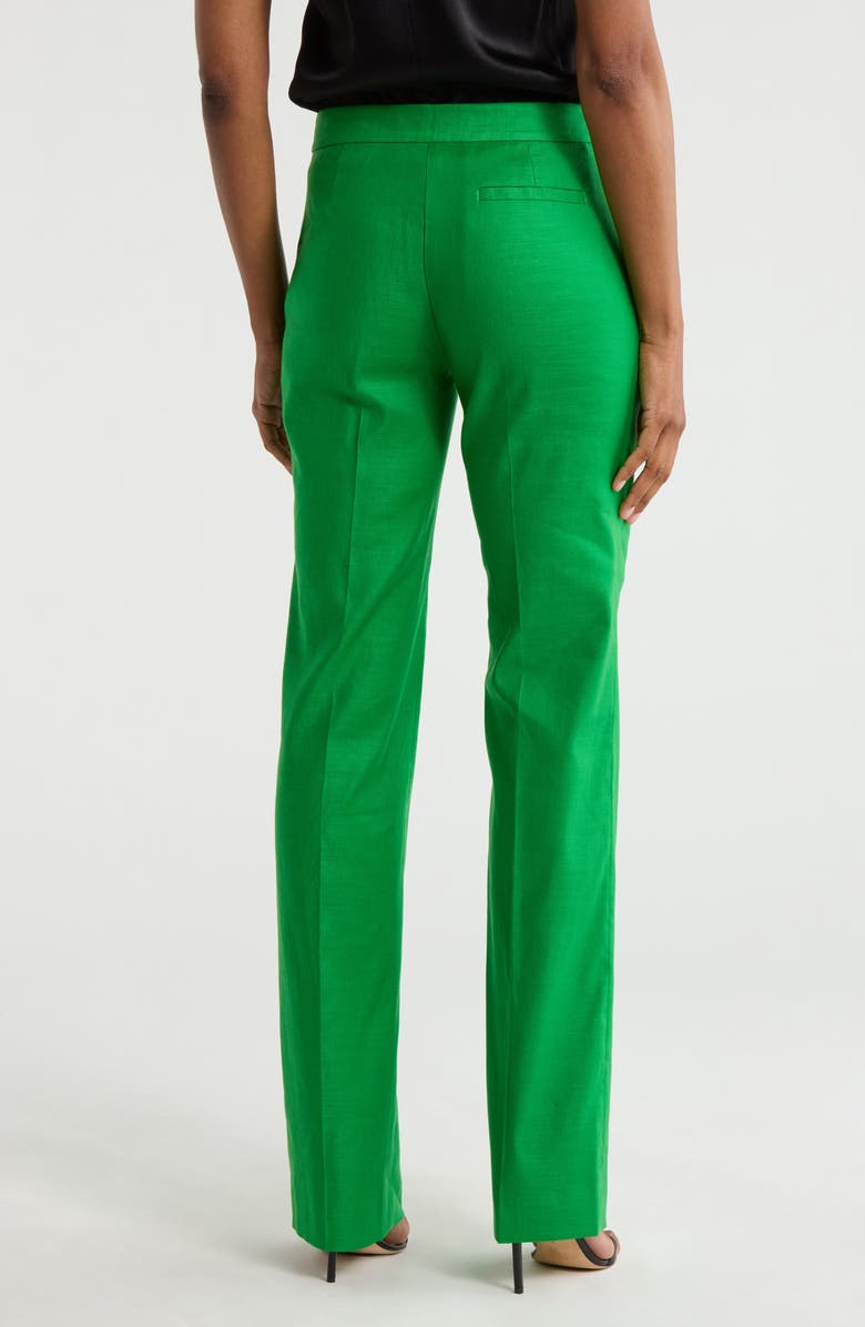 DVF Calliope Linen Blend Pants, Alternate, color, Green