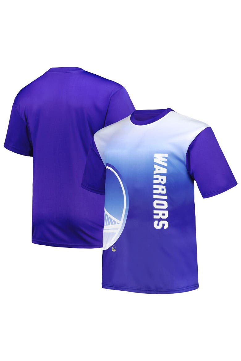 Men's Royal Golden State Warriors Big & Tall Sublimated T-Shirt, Main, color, Royal
