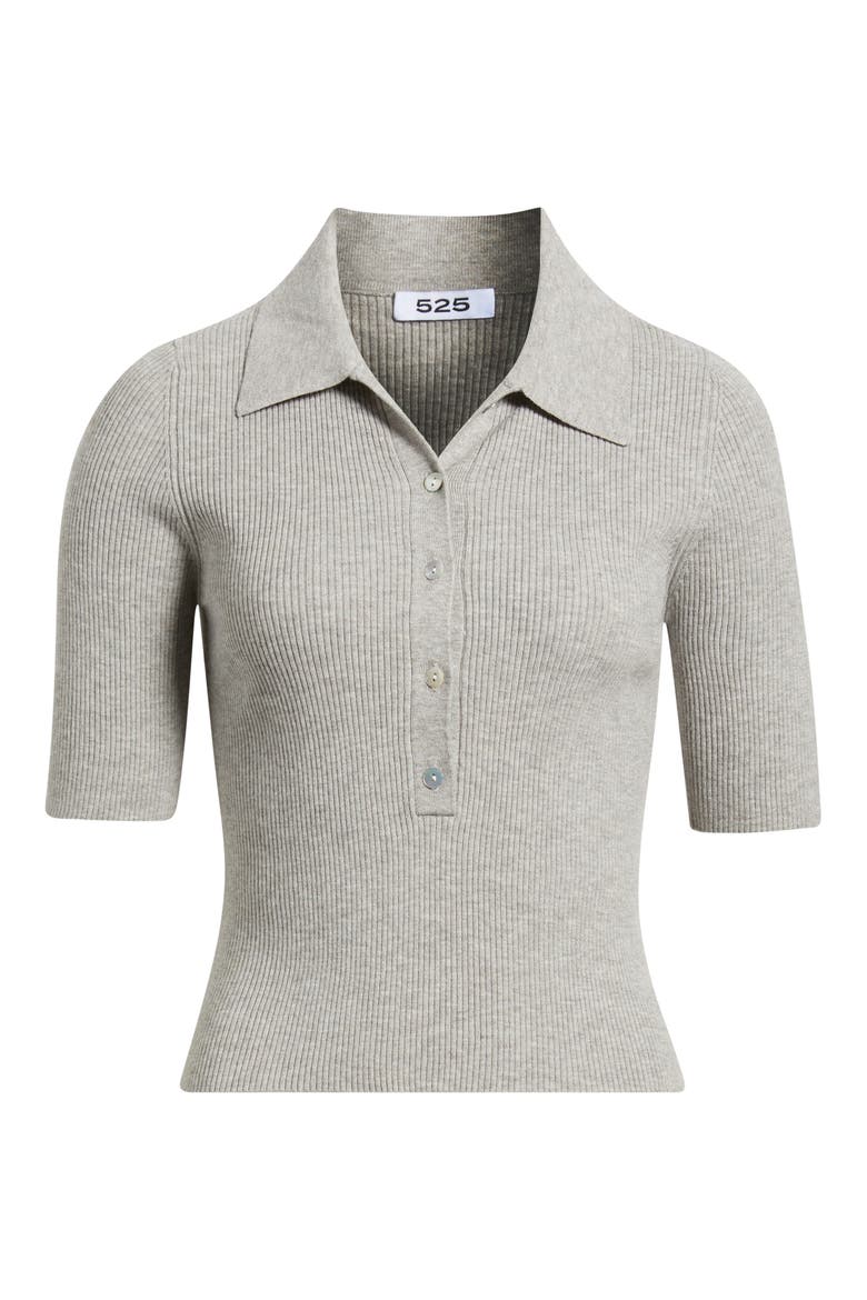 Ginny Rib Top, Alternate, color, GREY MIST HEATHER