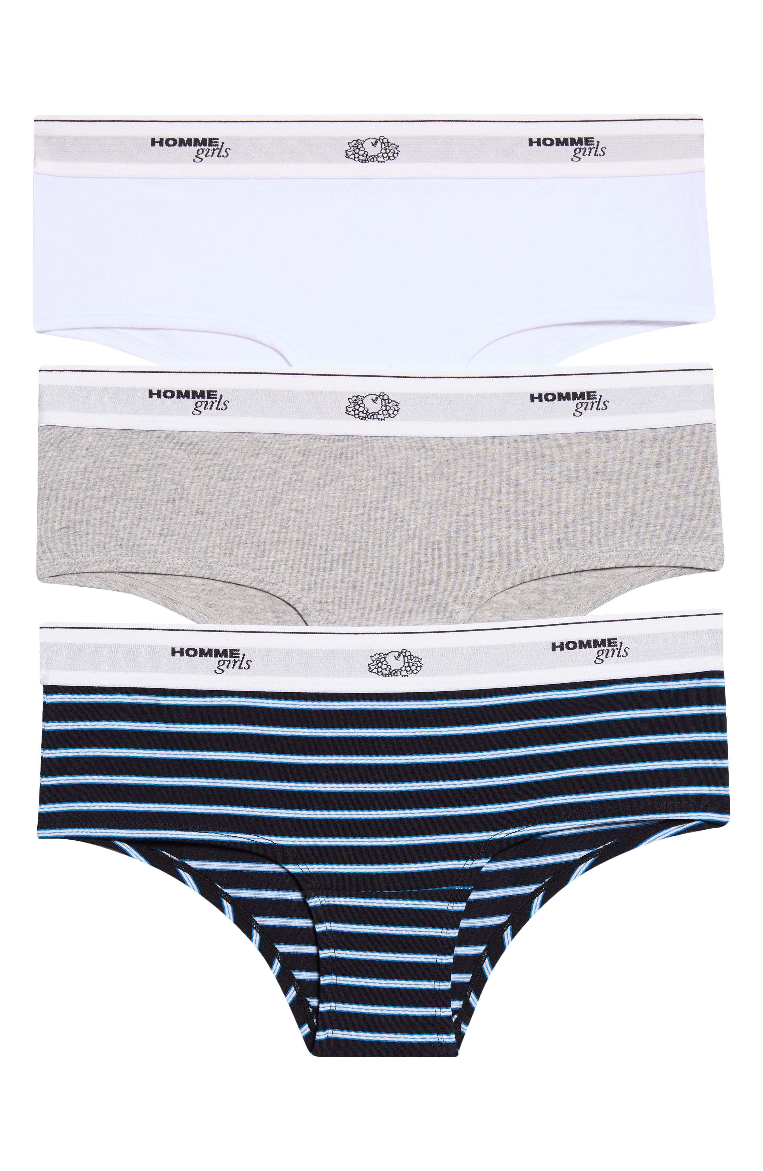 selected STRIPE/ HEATHER GREY/ WHITE