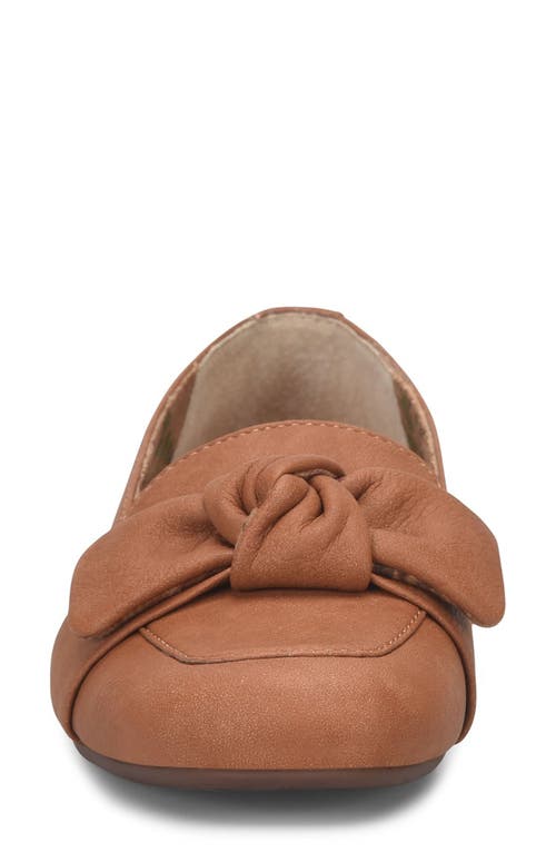B O C By Børn Paisley Bow Flat In Tan Nubuck