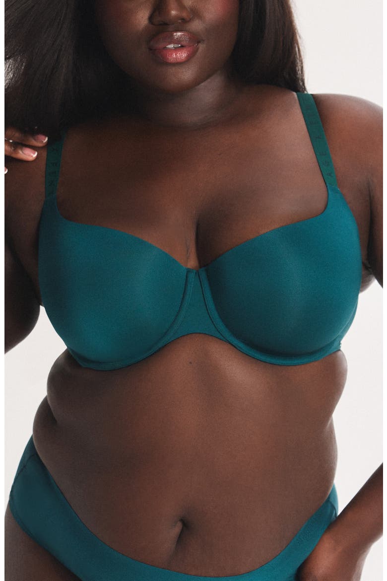 Microfiber Balconette Bra, Alternate, color, GREEN DEMEANOR