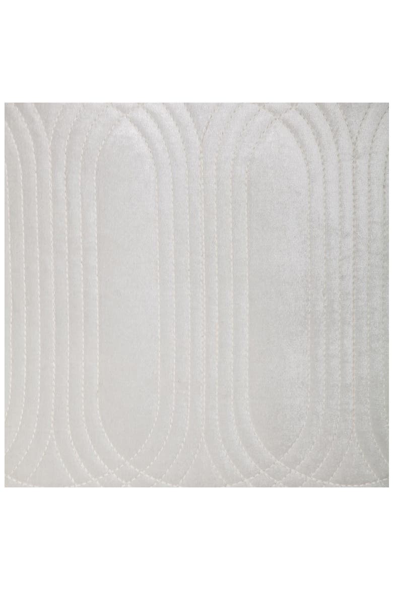 Iphis Topstitched Throw Pillow, Alternate, color, WHITE