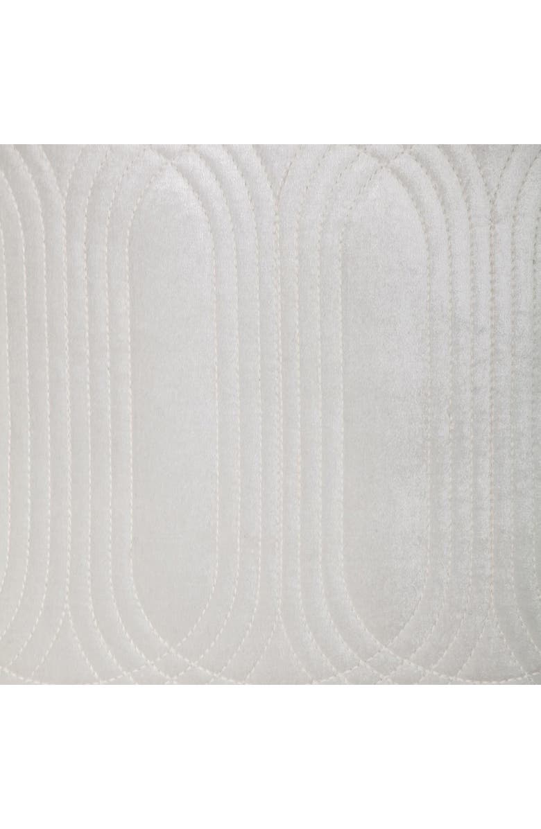 PARKLAND COLLECTION Iphis Topstitched Throw Pillow, Alternate, color, White