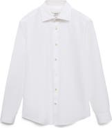 MANGO Slim Fit Cotton Button-Up Shirt