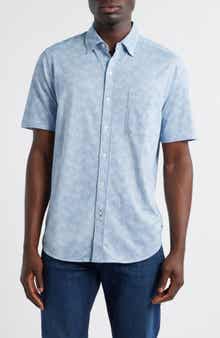 Tommy Bahama San Lucio Lotos Floral IslandZone® Short Sleeve Cotton Blend Button-Up Shirt