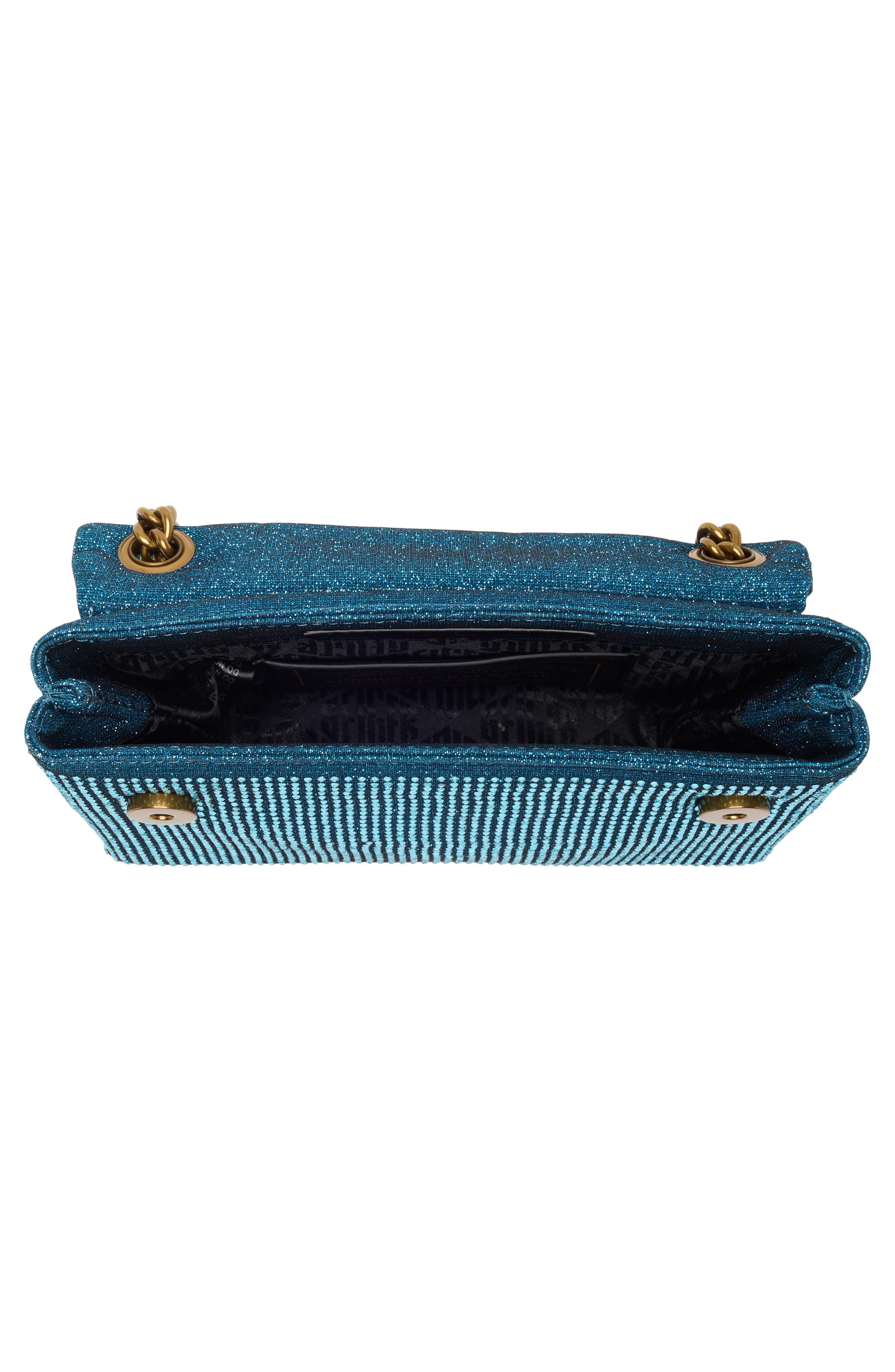 Kurt Geiger London Brixton Mini Plate Rhinestone Crossbody Bag, Alternate, color, 