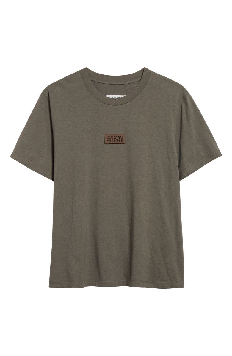 MM6 Maison Margiela Numeric Logo Patch T-Shirt, Alternate, color, Taupe