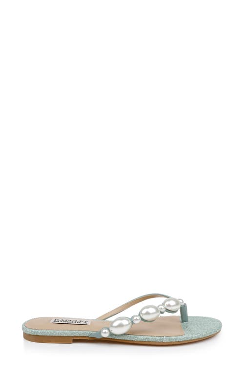 Shop Badgley Mischka Collection Dyana Flip Flop In Seaglass