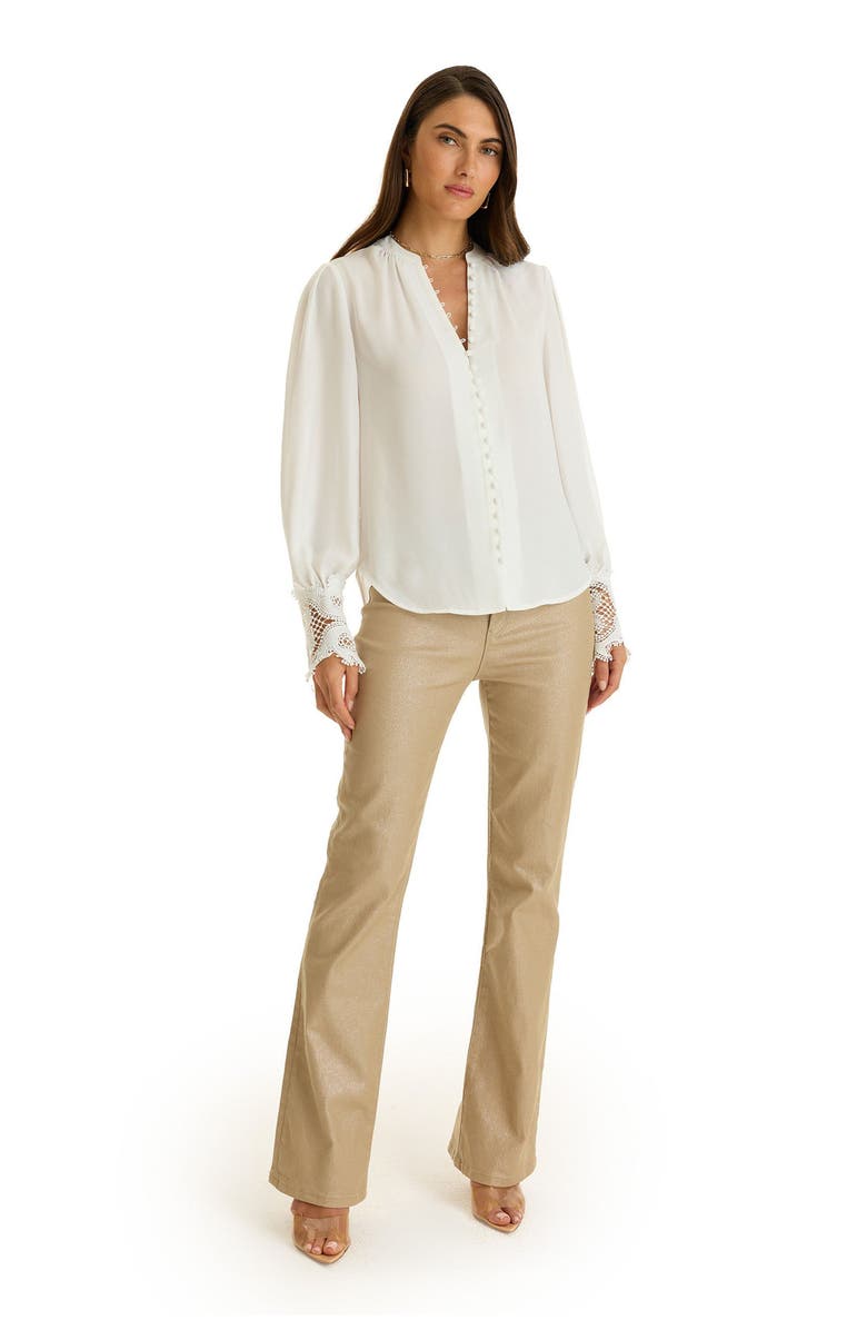 The Noli Shop Blake Lace Sleeve Blouse, Alternate, color, 