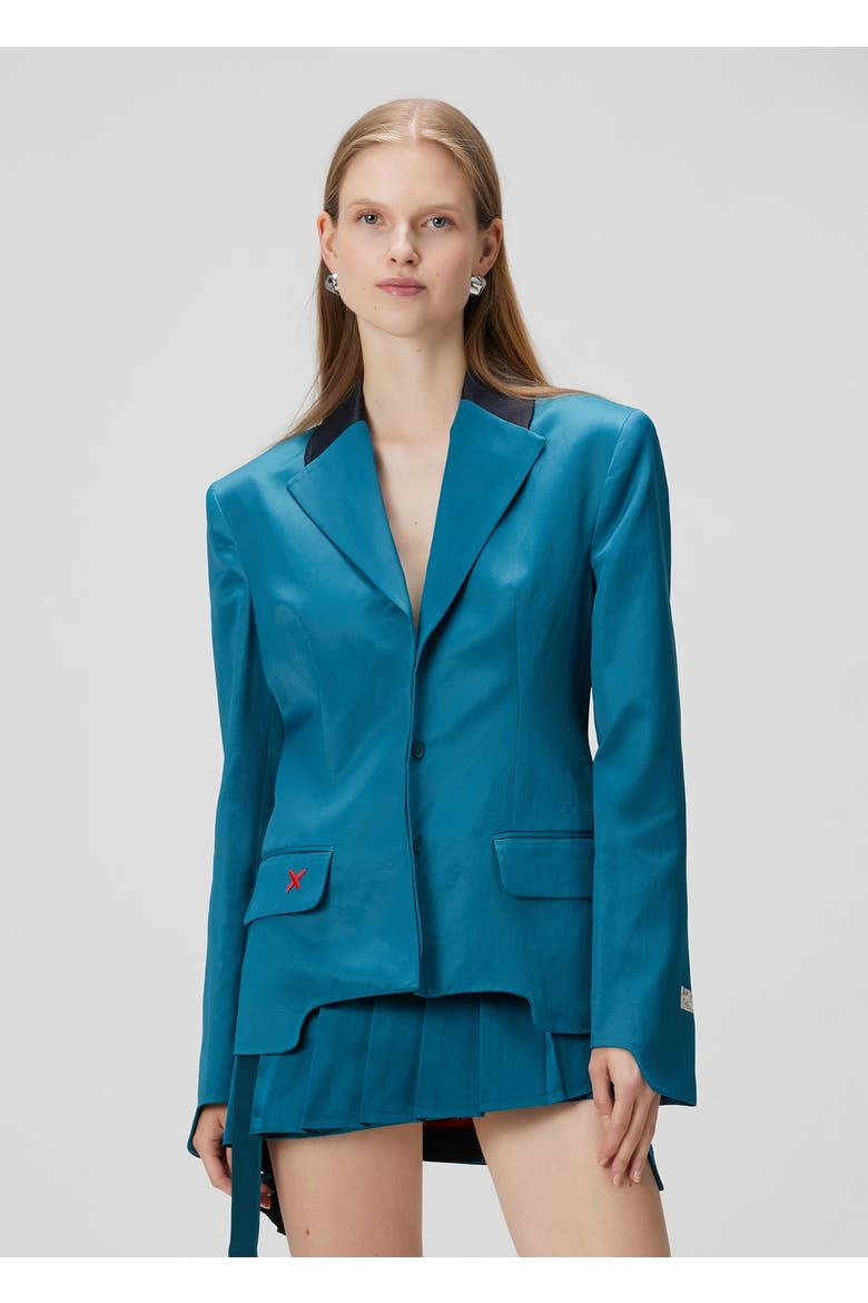 Woven Jacket, Alternate, color, BLUE