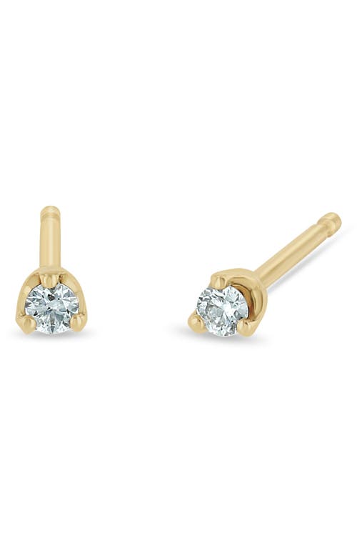Zoë Chicco 14k Gold Stone Stud Earrings