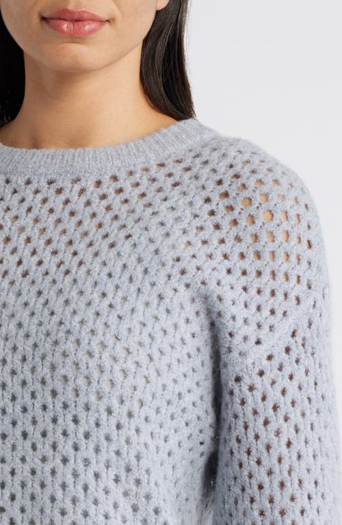 Wit & Wisdom Open Stitch Cuffed Sweater In Blue Shadow