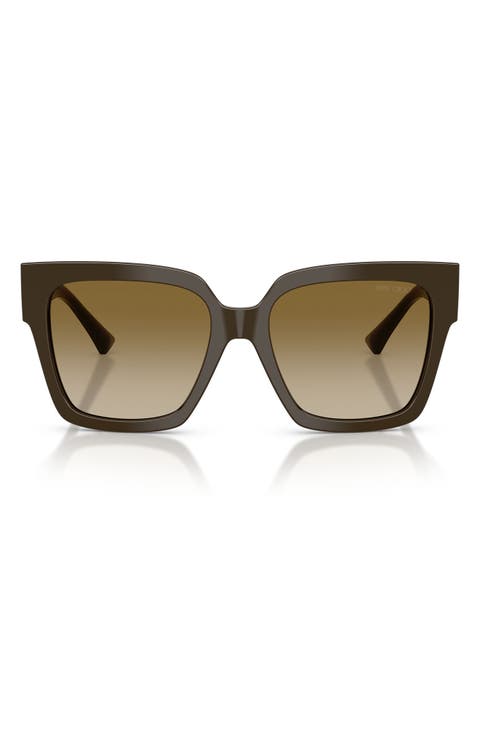 54mm Gradient Square Sunglasses