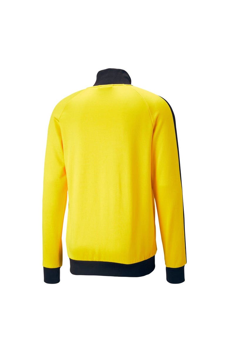 PUMA Men's Puma Yellow Borussia Dortmund ftblHeritage T7 Raglan Full-Zip Track Jacket, Alternate, color, 