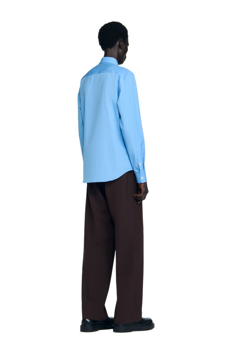 SANDRO Plain shirt, Alternate, color, Blue Office