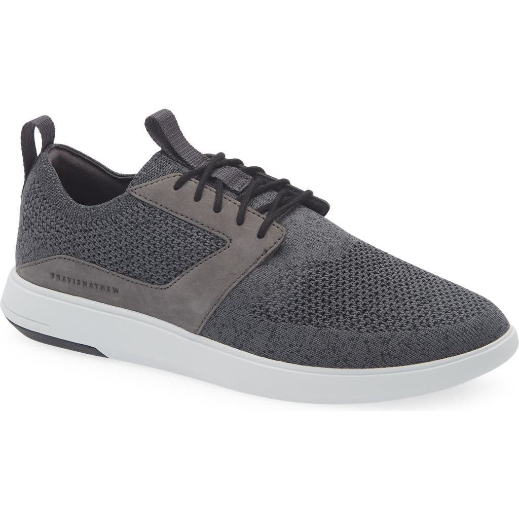 Travismathew The Modern One Sneaker In Heather Grey Pinstripe