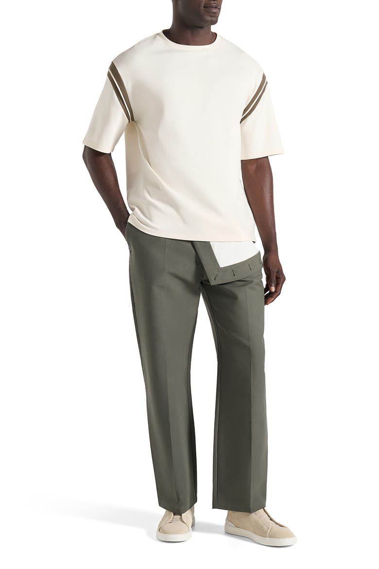 Georges Varsity Cotton T-Shirt, Alternate, color, Cream