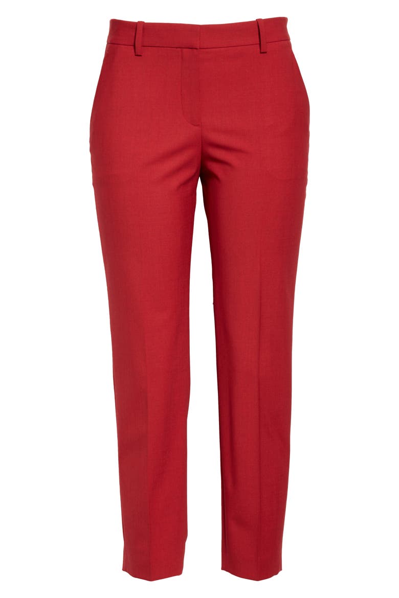 Treeca 2 Crop Suit Pants, Alternate, color, CRIMSON