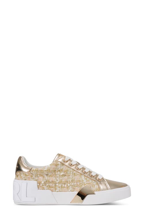 Karl Lagerfeld Paris Melora Sneaker In Gold