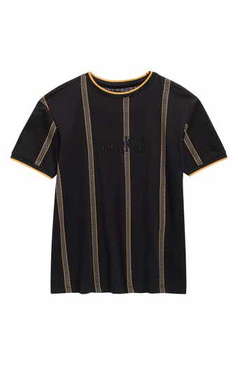 DENIM AND FLOWER Kids' Stripe Crewneck T-Shirt