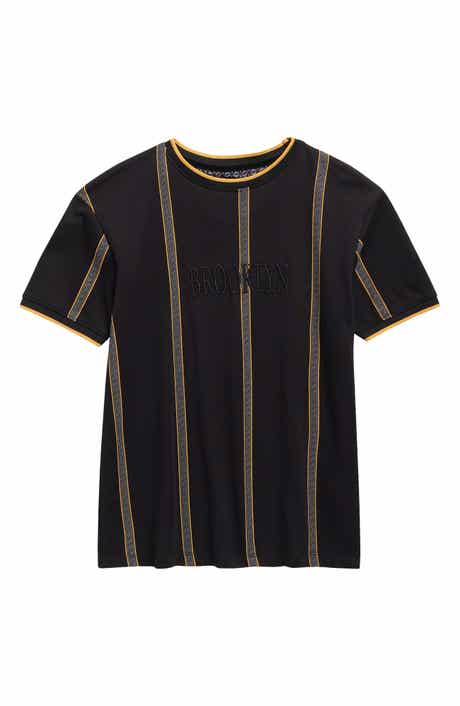 DENIM AND FLOWER Kids' Stripe Crewneck T-Shirt