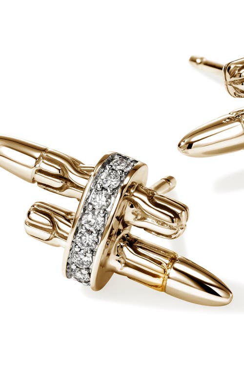 John Hardy Spear Stud Earrings In Gold