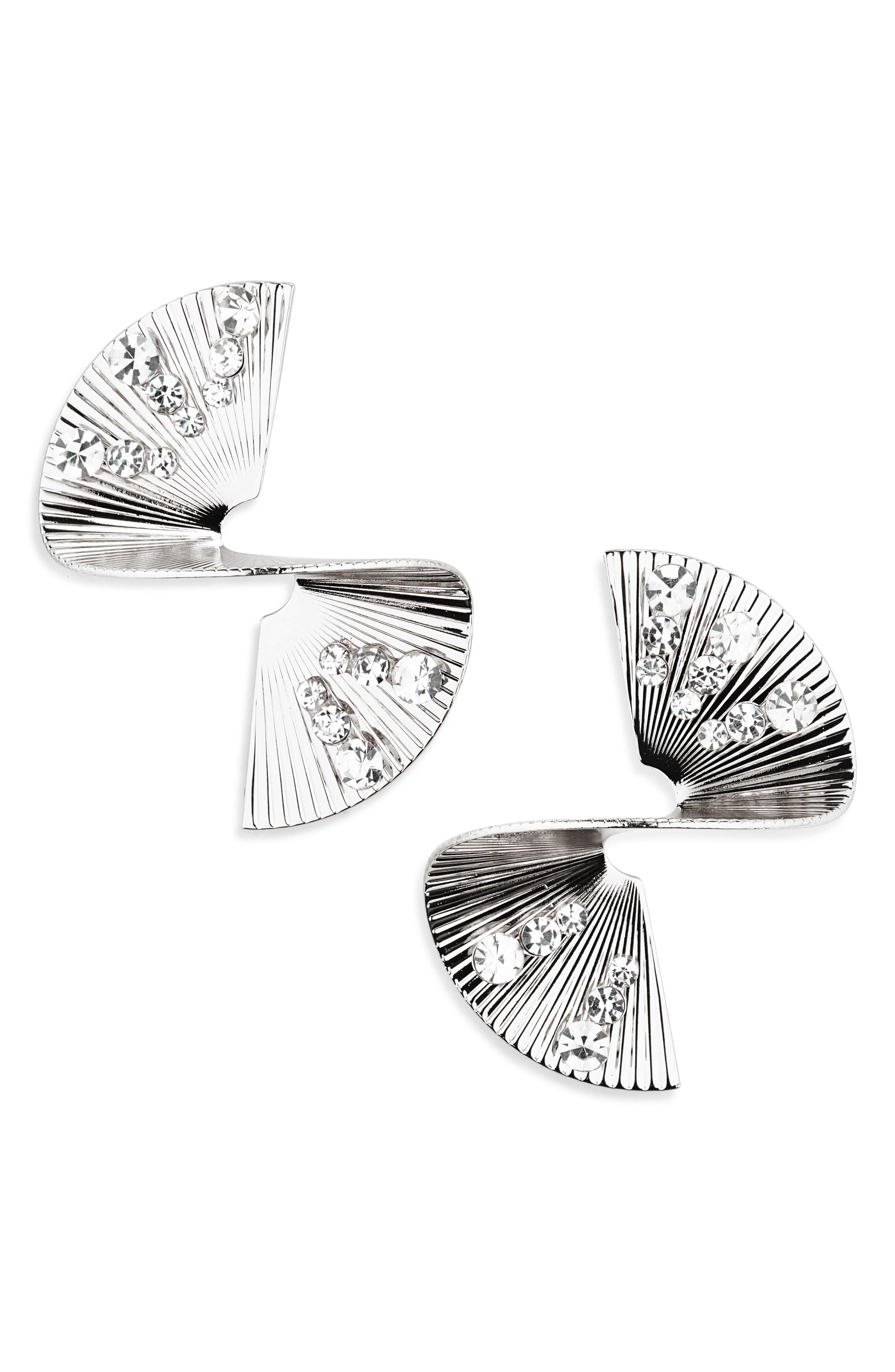 Tasha Crystal Twisted Stud Earrings