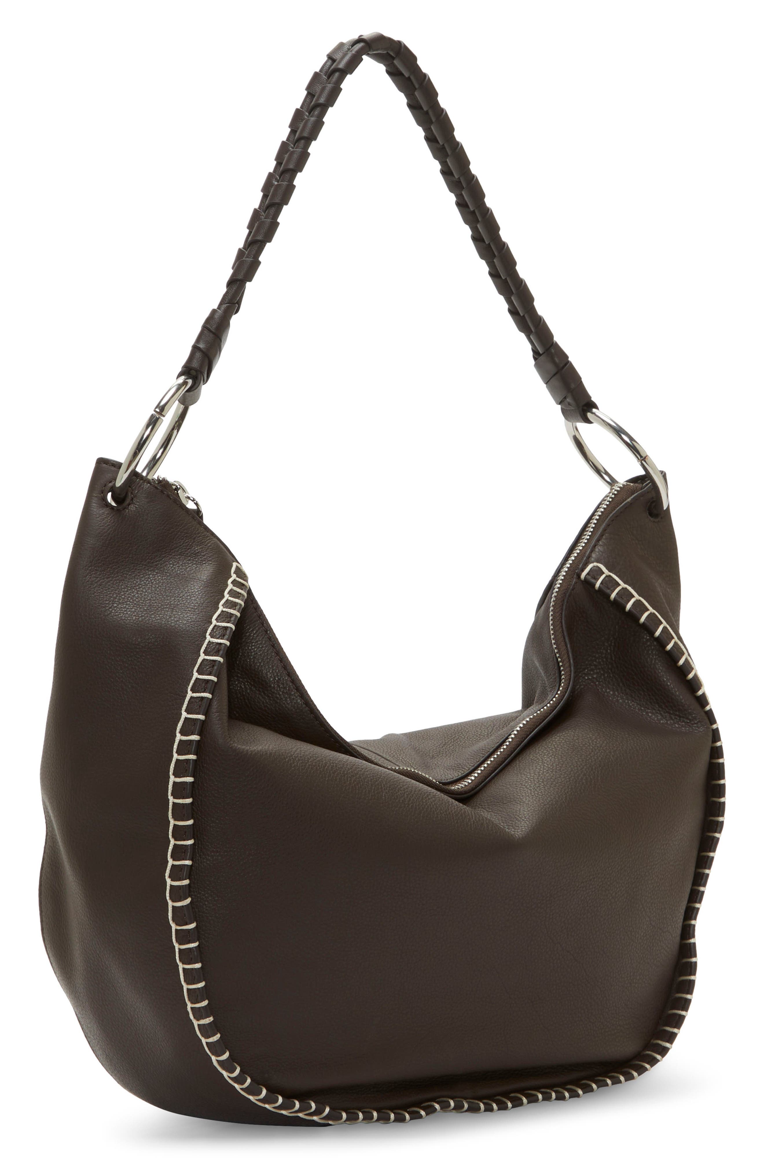 Vince Camuto Billu Leather Shoulder Bag, Alternate, color, 