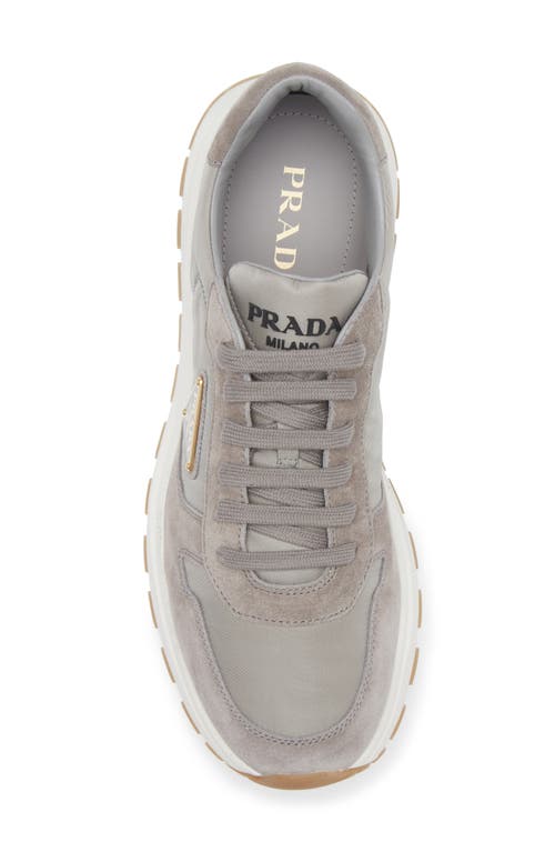 Prada Prax 01 Re-nylon Sneakers In Acciaio
