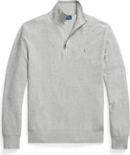 Polo Ralph Lauren Mesh Knit Quarter-Zip Sweater