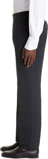 TOM FORD Shelton Cotton & Silk Poplin Tuxedo Pants | Nordstrom