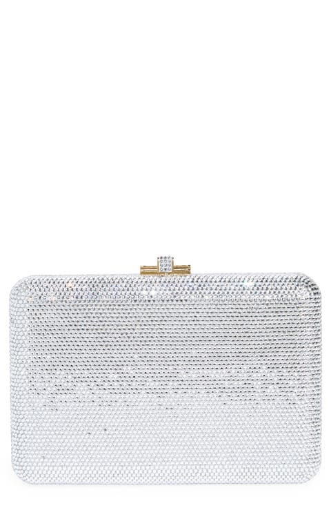Judith Leiber Couture Crystal Embellished Slim Frame Clutch