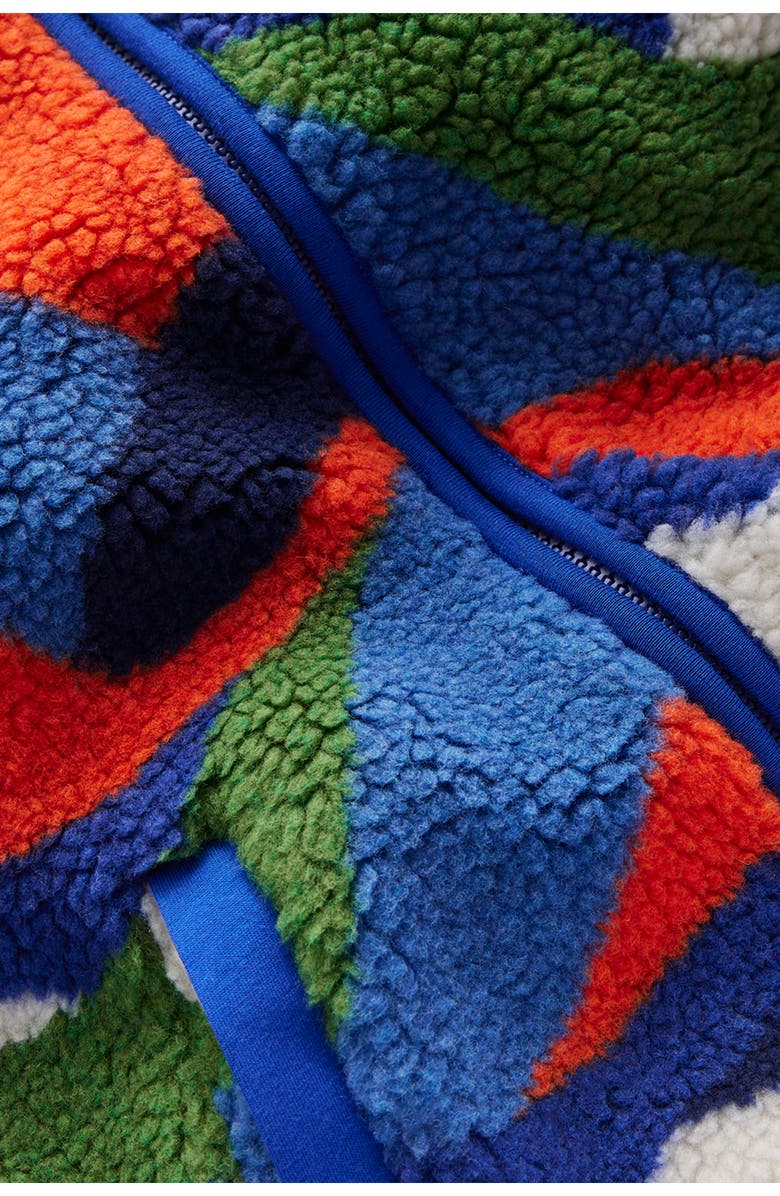 Mini Boden Kids' Cozy Fleece Jacket, Alternate, color, Abstract Landscape