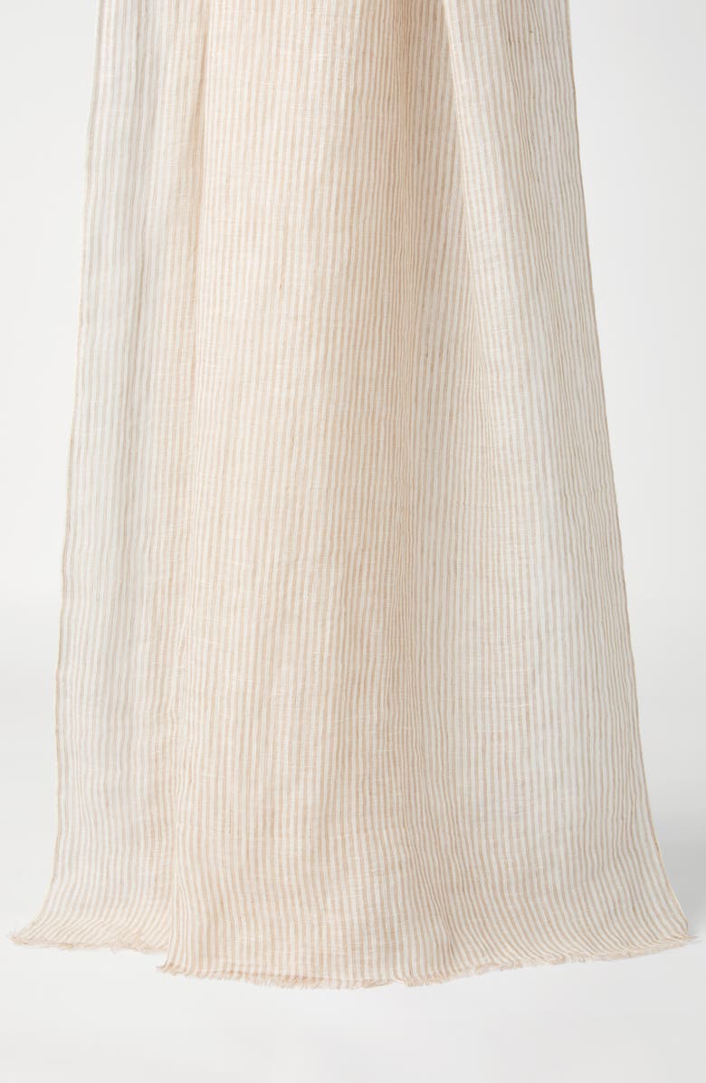Brunello Cucinelli Linen scarf, Alternate, color, 