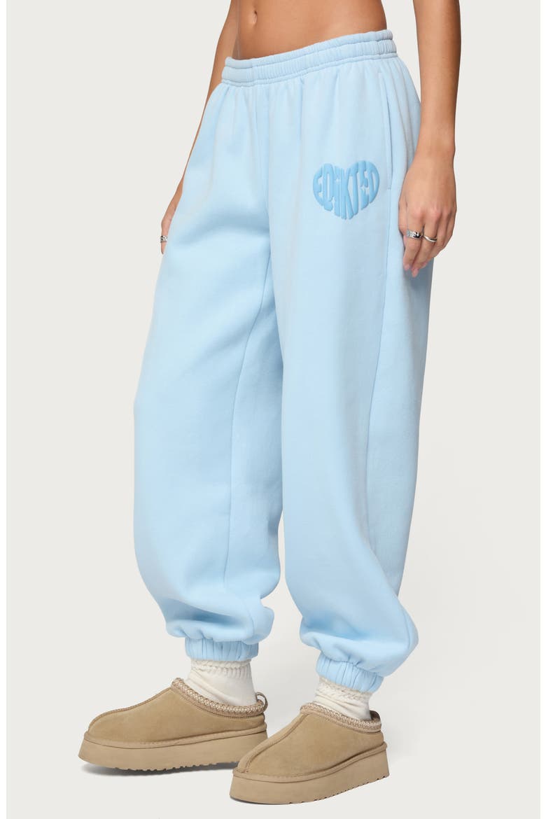 Major Love Logo Sweatpants, Alternate, color, LIGHT-BLUE