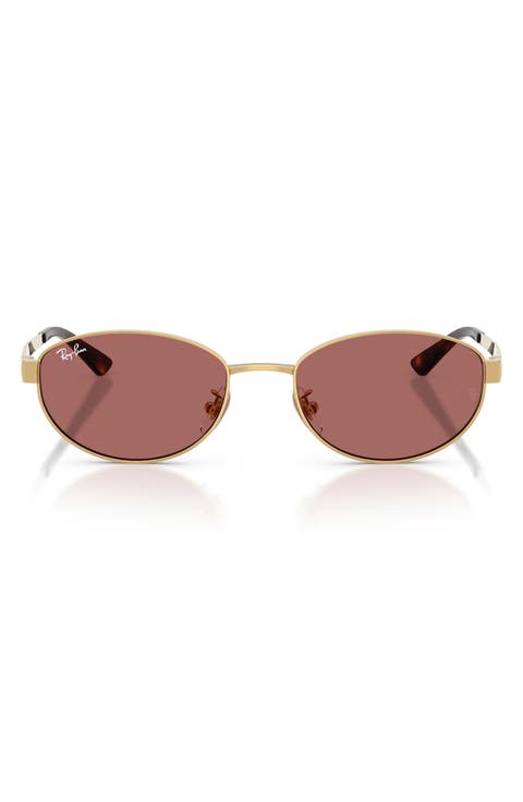 55mm Oval Sunglasses