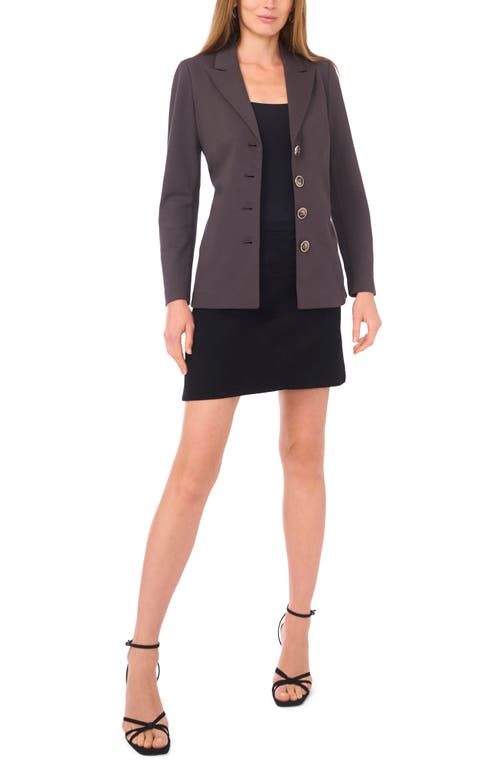 Vince Camuto Side Ruched Ponte Blazer In Multi