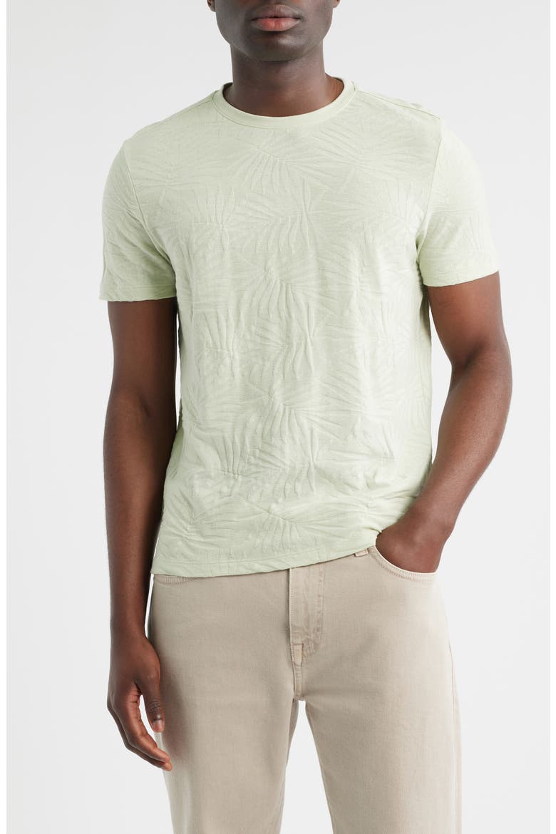 Sivero Embossed Terry Cloth T-Shirt, Main, color, SHADOW GREEN