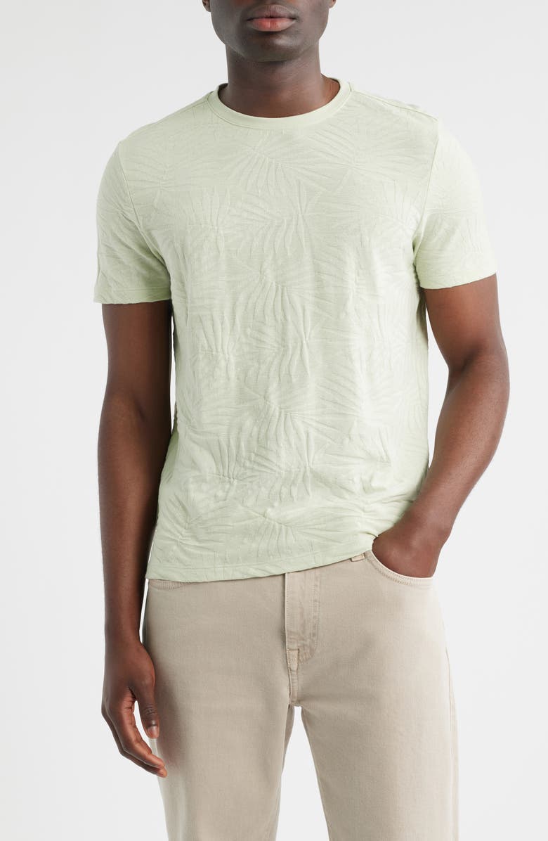 Robert Barakett Sivero Embossed Terry Cloth T-Shirt, Main, color, Shadow Green