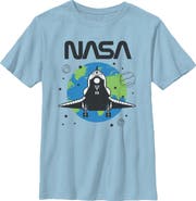NASA Boy's NASA Planet Earth Shuttle Graphic T-Shirt