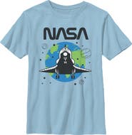 NASA Boy's NASA Planet Earth Shuttle Graphic T-Shirt