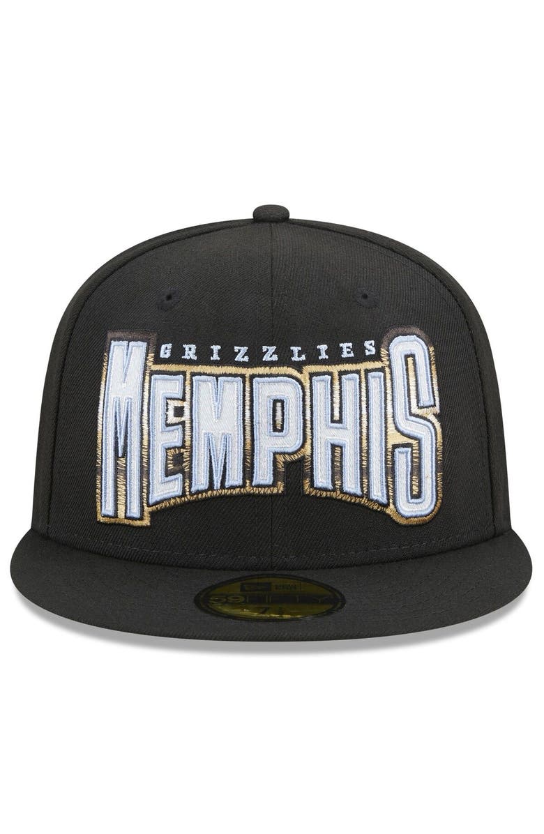 New Era Men's New Era Black Memphis Grizzlies 2022/23 City Edition Official 59FIFTY Fitted Hat, Alternate, color,