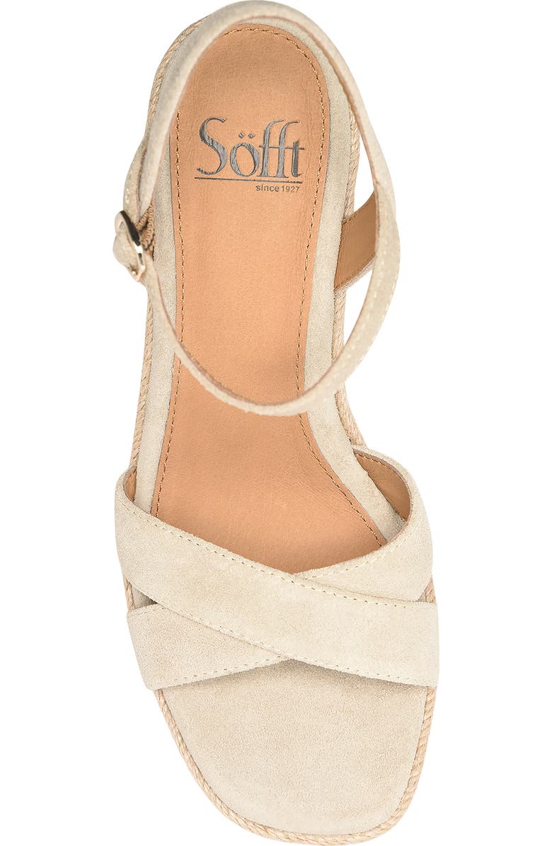 Söfft Neely Slingback Espadrille Platform Wedge Sandal, Alternate, color, Baywater