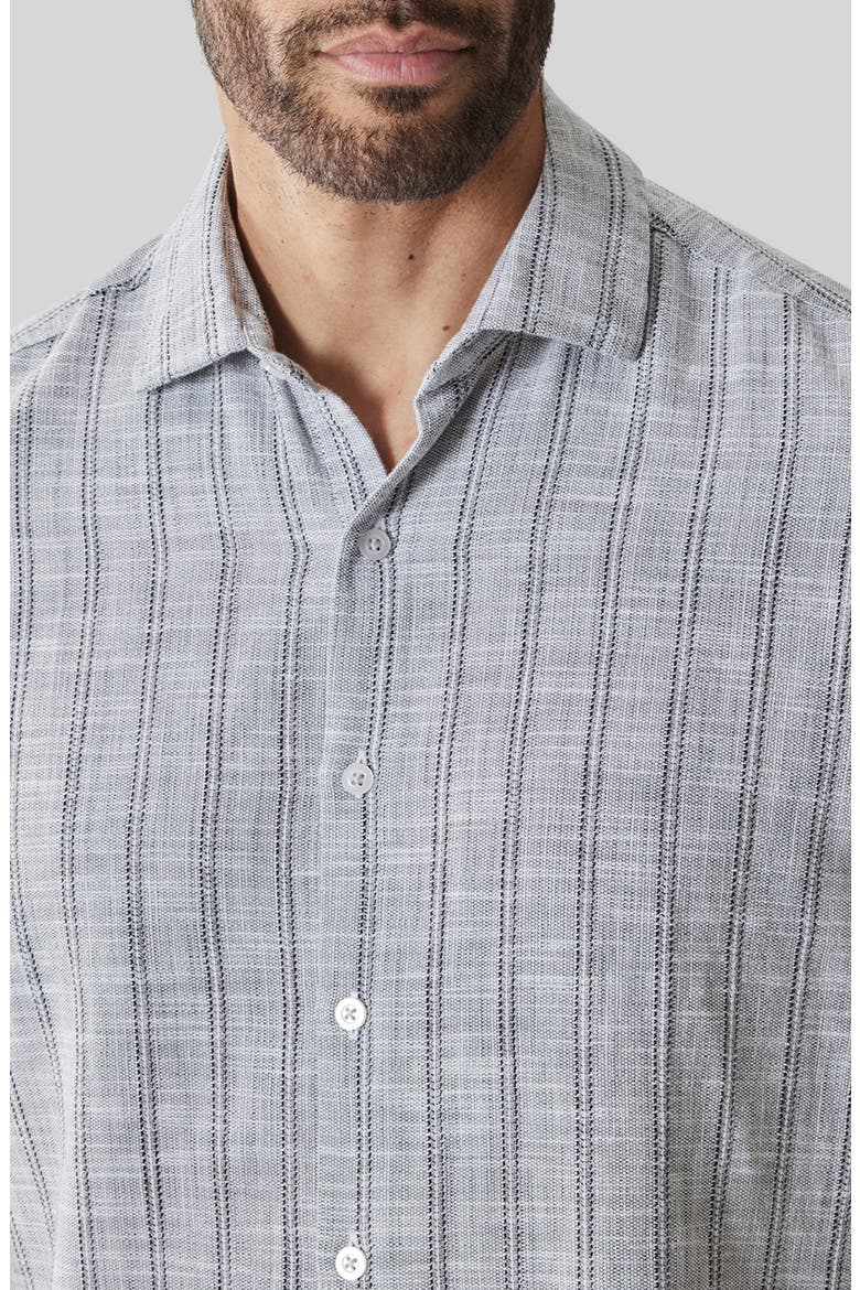 Satoru Short Sleeve Button-Up Shirt, Alternate, color, BLACK