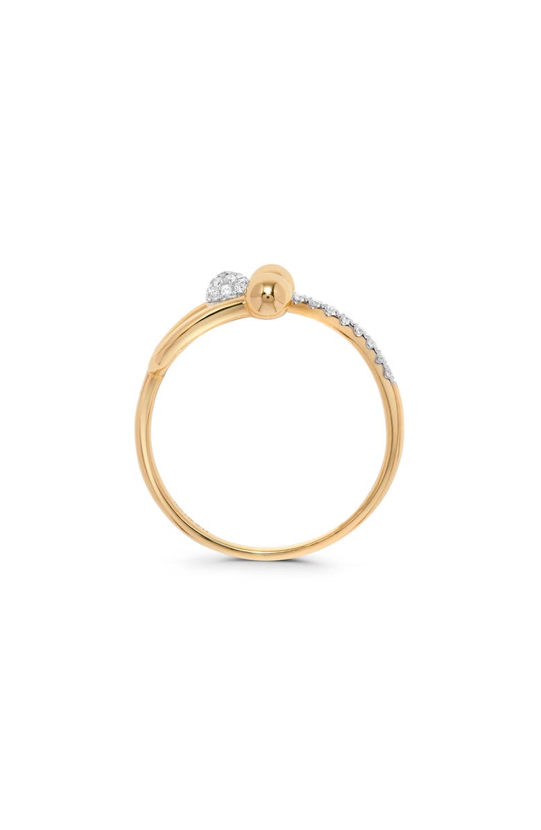 H.J. Namdar Diamond Pavé Horseshoe Ring, Alternate, color, 14K Yellow And White Gold